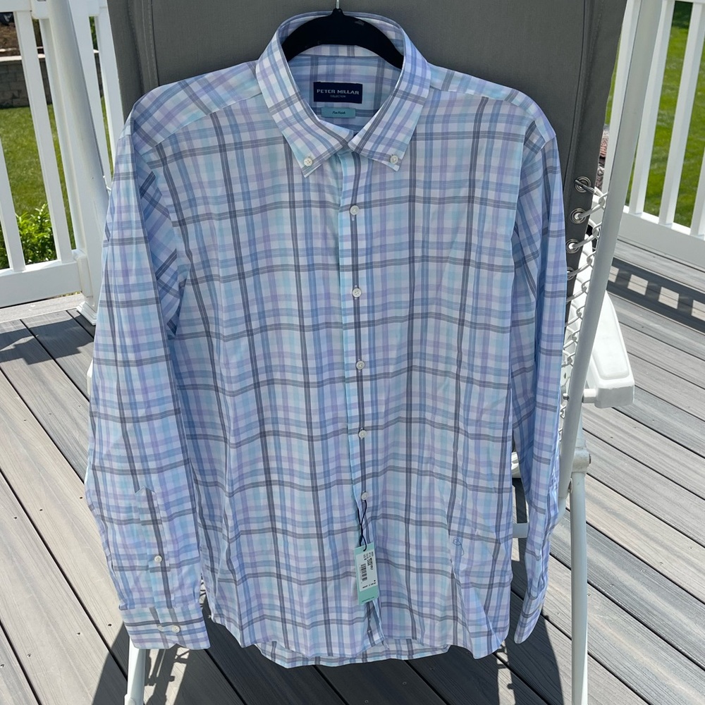 Peter Millar NWT Men’s Flex Finish Button-down Shirt  (M)